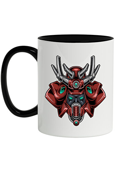 StoryGift Romania Cana Cu Samurai, Mecha, Casca, Robot, SF, Asiatic, Cyberpun...