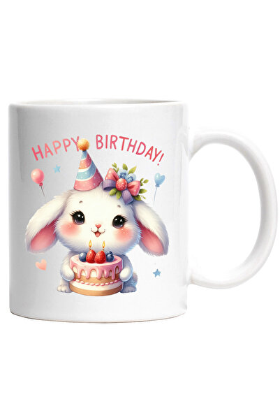 StoryGift Romania Cana cu o iepuroaica vesela | fericire | aniversare | tort ...