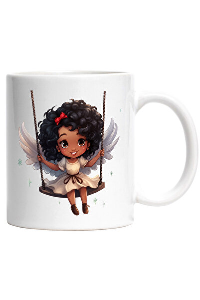 StoryGift Romania Cana cu o fetita de culoare care se da in leagan | ilustrat...