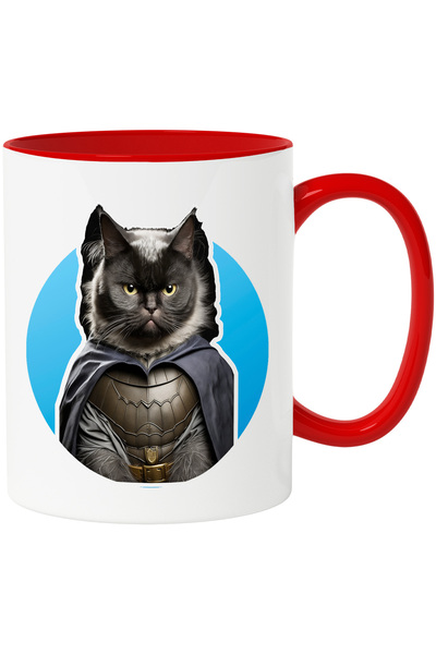 StoryGift Romania Cana cu Portret Pisica Star Wars, Pisica in Custom Negru cu...