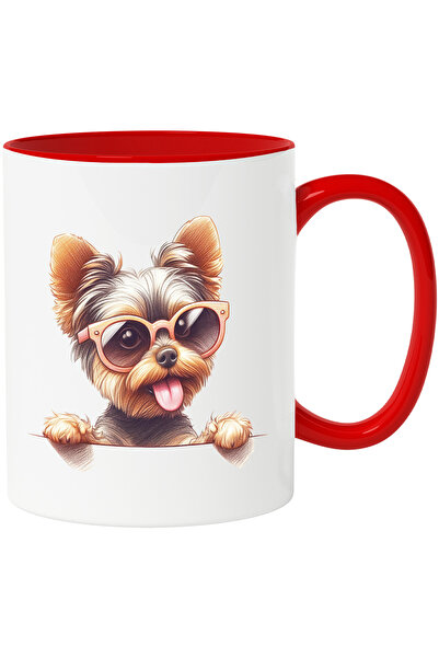 StoryGift Romania Cana cu un catelus blanos cu ochelari | ilustratie | se uit...