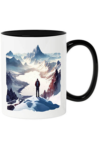 StoryGift Romania Cana Cu Baiat care Priveste Spre Munti, Varf Muntos, Inalti...