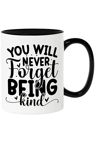 StoryGift Romania Mug with hearts and the text "You will never forget to be g...