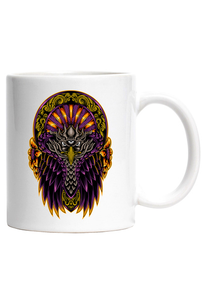 StoryGift Romania Cana Cu Monstru, Vultur, Ochi, Aripi, Flori, Fantasy, Apus,...