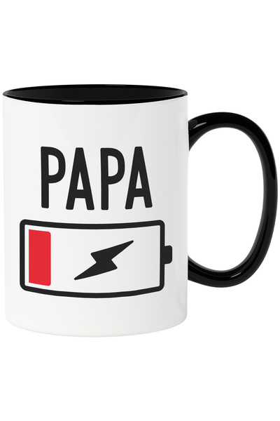 StoryGift Romania Cana cu Textul Papa si Baterie Descarcata, Bunicul Obosit, ...