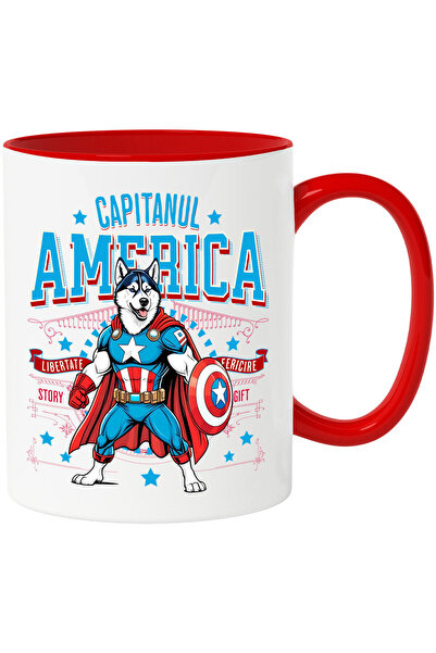 StoryGift Romania Cana cu Husky Siberian / Siberian Husky Caine In Costum de ...