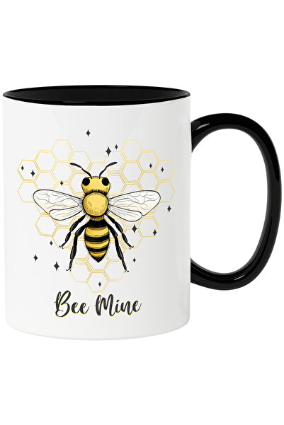 StoryGift Romania Cana cu albina cu mesajul "Bee Mine", al meu, a mea, stelut...
