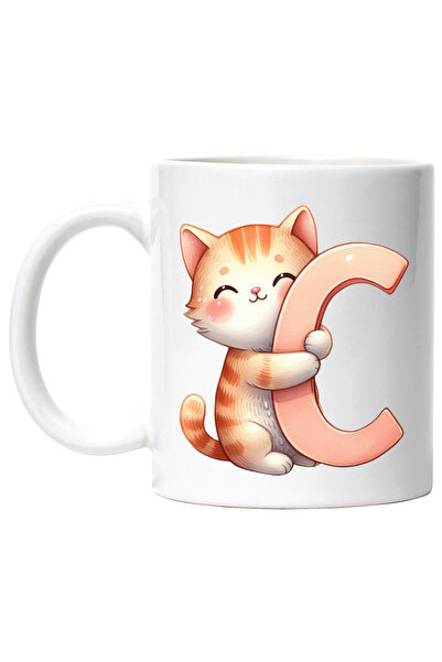 StoryGift Romania Cana cu o pisicuta cu litera "C", ilustratie, pentru copii,...