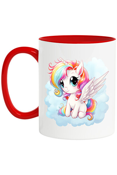 StoryGift Romania Cana cu un unicorn cu aripi | ilustratie | norisor | alb | ...