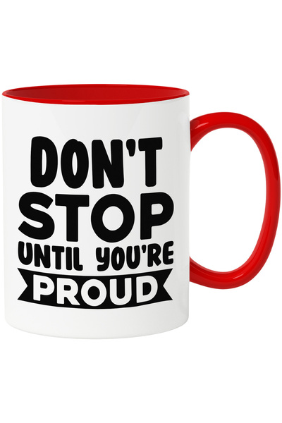 StoryGift Romania Cana cu mesaj care te indeamna sa nu te opresti pana cand n...