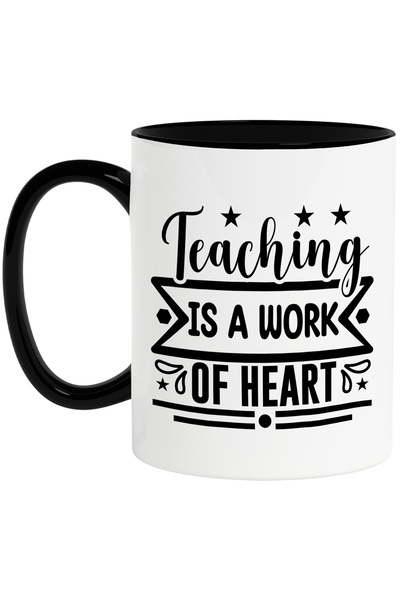 StoryGift Romania Cana cu stelute si mesajul "Teaching is a work of heart" - ...