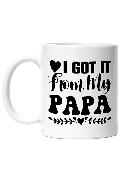 StoryGift Romania Cana cu mesaj recunoscator in engleza "I got it from my pap...