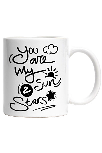 StoryGift Romania Cana Cu Mesaj In Engleza You Are My Sun & Stars, Stele, Soa...