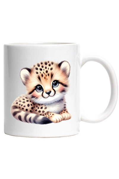 StoryGift Romania Cana cu o femela ghepard | micuta | ilustratie | imbujorata...