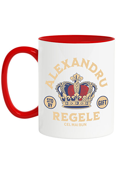 StoryGift Romania Cana cu Coroana De Rege Text Alexandru Cel Mai Bun Rege Dom...
