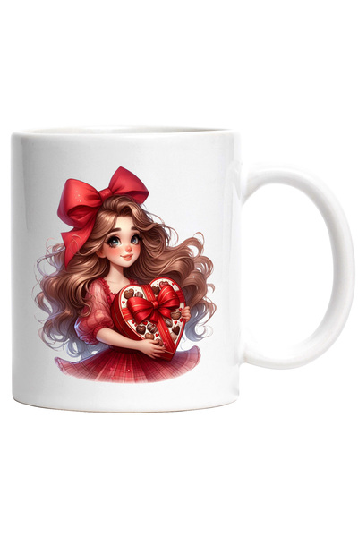 StoryGift Romania Cana cu o fetita vesela cu parul lung | ilustratie | par sa...