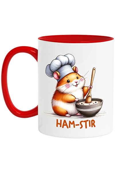 StoryGift Romania Cana cu un hamster care amesteca ingrediente in castron cu ...