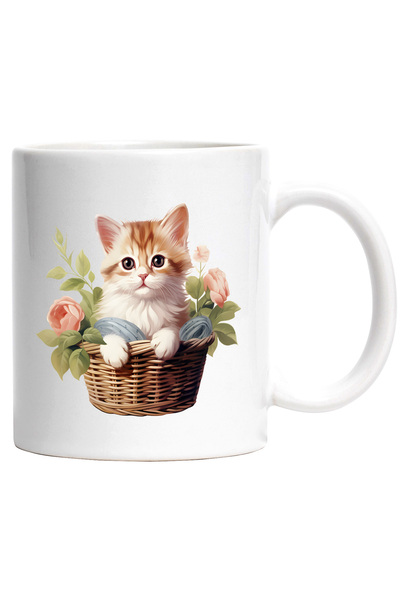 StoryGift Romania Cana cu o pisicuta care sta intr-un cosulet | ilustratie | ...