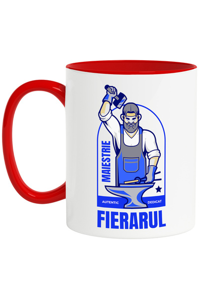 StoryGift Romania Cana cel mai bun Tatal-fierar dad familie, 330ml, Ceramic c...