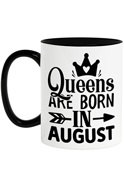 StoryGift Romania Cana cu mesajul "Reginele sunt nascute in august" - coroana...