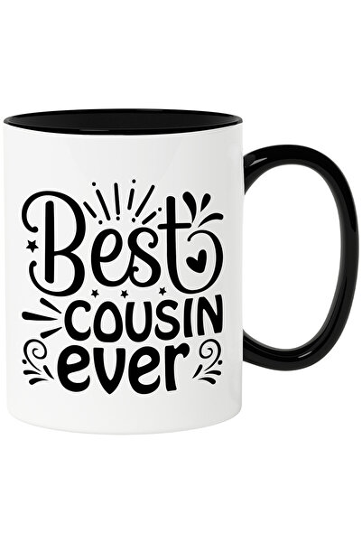 StoryGift Romania Cana cu stelute si inimioara cu textul "Best cousin ever" -...