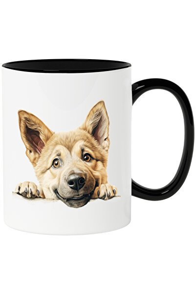 StoryGift Romania Cana cu un catel fericit | ilustratie | maro deschis | anim...