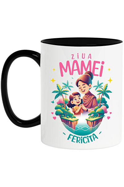 StoryGift Romania Cana ziua mamei fericita 8 martie familie , 330ml, Ceramica...