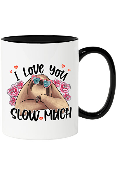 StoryGift Romania Cana cu animalul sloth/lenes cu mesajul "I love you slow mu...