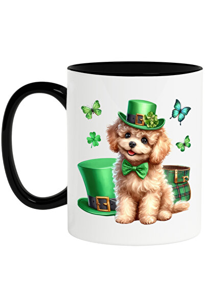StoryGift Romania Cana cu un catel care poarta o palarie verde | ilustratie |...
