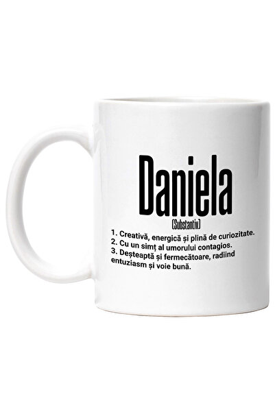 StoryGift Romania Cana Cu Numele Daniela, si Mesaj Motivational, Creativa, De...