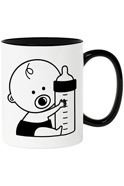 StoryGift Romania Cana Cu Bebelus cu Suzeta si Biberon, Copii, Parinti,Cerami...