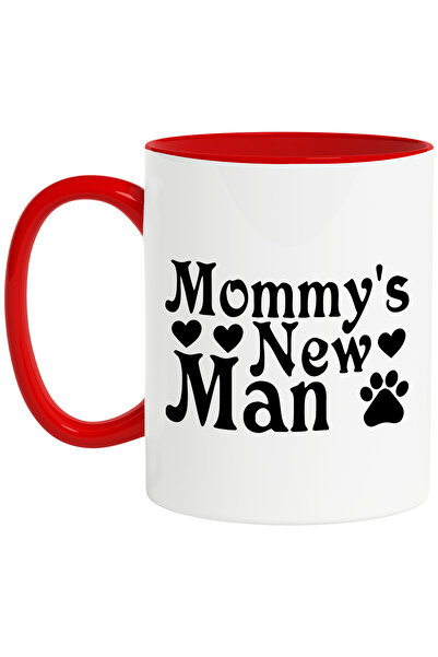 StoryGift Romania Cana cu inimioare si textul "Mommy's new man" - noul "barba...