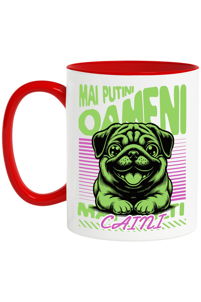 StoryGift Romania Cana IUbitorii de caini mesaj mai putin oaemeni , 330ml, Ce...
