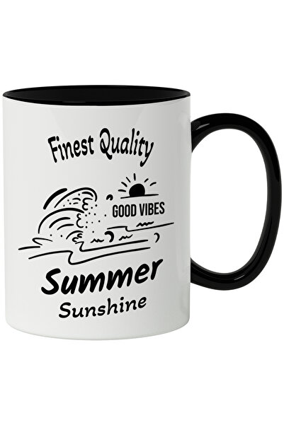 StoryGift Romania Cana cu mesaj in engleza Finesst Quality Good Vibes Summer ...