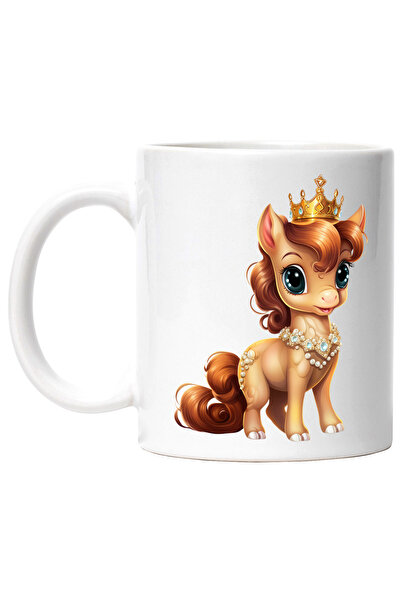 StoryGift Romania Cana cu un ponei care poarta o coroana regala | ilustratie ...