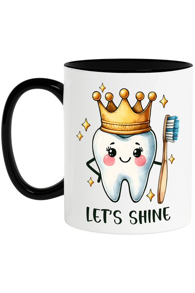 StoryGift Romania Cana cu mesajul "Let's shine", profesie, ilustratie, munca,...