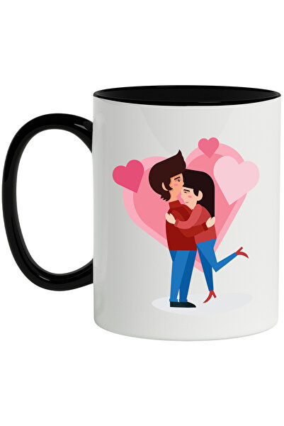 StoryGift Romania Κούπα για Ερωτευμένους, Αγάπη, Καρδιά, Πολύχρωμη 330 ml, Κε...