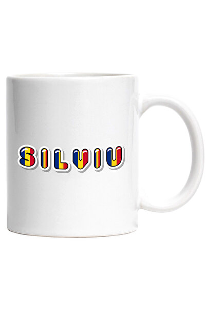 StoryGift Romania Cana Cu Numele Silviu, Romania, Suporter, Steagul Romaniei,...