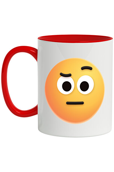StoryGift Romania Cana Cu Emoticon, Emoji, Confuz, Multicolor 330 ml, Ceramic...