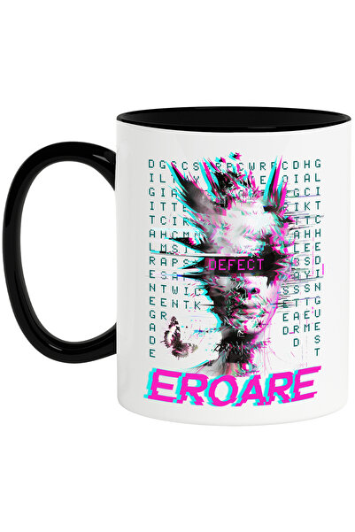 StoryGift Romania Cana Femeie robot arta abstracta Defect. Eroare, 330ml, Cer...