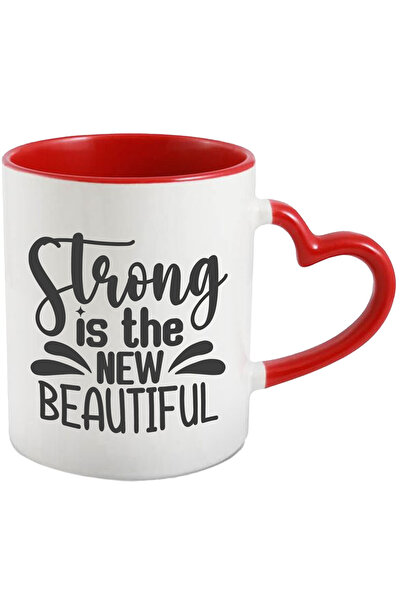 StoryGift Romania Cana cu mesajul "Puternic este noul frumos" - sala forta cu...