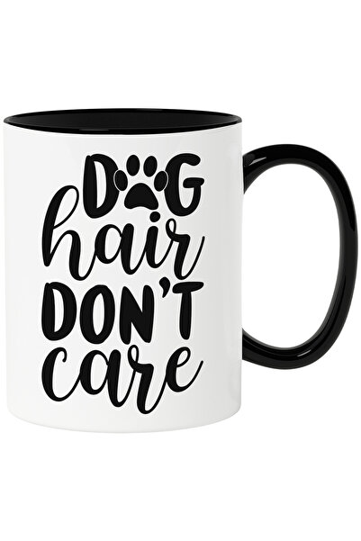 StoryGift Romania Cana cu labuta si textul "Dog hair don't care" - parului de...