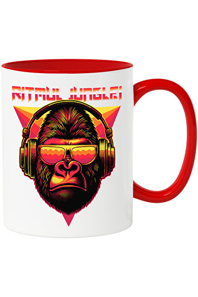 StoryGift Romania Cana Ritmul junglei, gorila lcu ochelari de soare, 330ml, C...