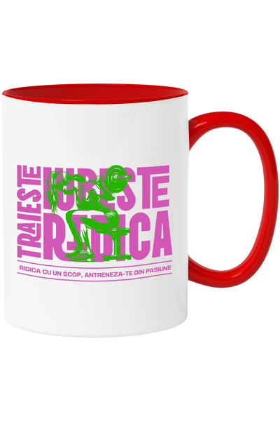 StoryGift Romania Cana Fata ridicand greutati traieste, iubeste, ridica, 330m...