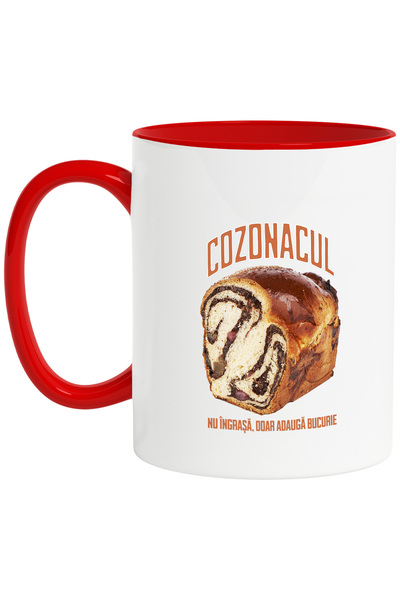 StoryGift Romania Cana cozonacul nu ingrasa doar aduce bucurie, 330ml, Cerami...