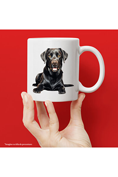 StoryGift Romania Cana cu un caine negru jucaus, ilustratie, siguranta, aprec...