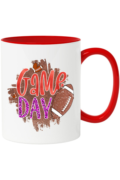StoryGift Romania Cana cu minge de fotbal american cu mesajul "Game Day", ziu...