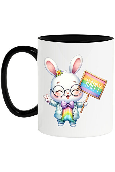 StoryGift Romania Cana cu un iepure fericit | ilustratie | sacou | funda | fl...