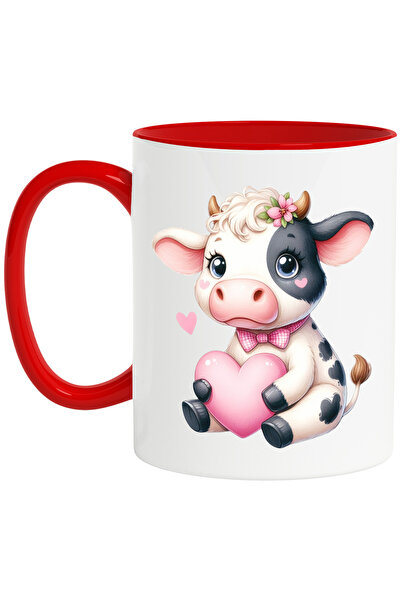 StoryGift Romania Cana cu o vacuta care tine o inima in brate | iubire | drag...