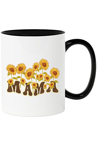 StoryGift Romania Cana cu mesajul "Mama", ilustratie, mama, flori de floarea-...